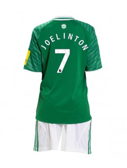 Newcastle United Joelinton #7 Replika Borta Kläder Barn 2025-26 Kortärmad (+ byxor)